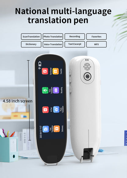 HP34 Smart products Watches, bracelets, rings, translation pens The multi-functional multi-language translation pen supports scanning voice to quickly and accurately recognize text, offline translation,