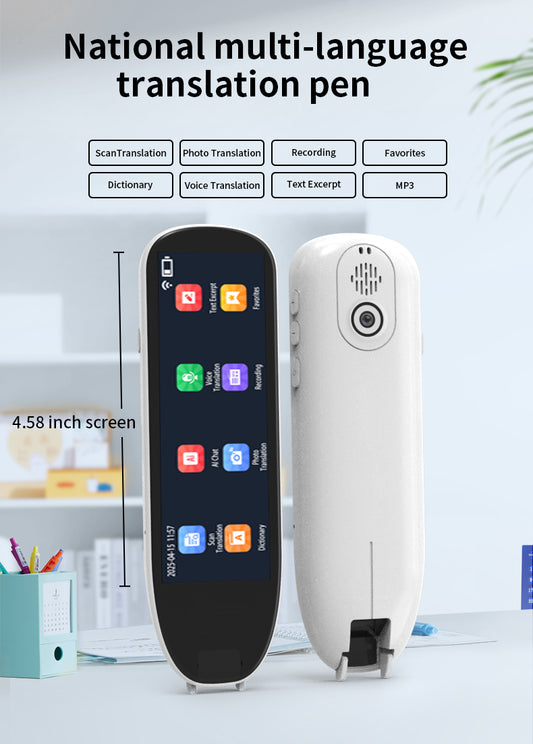 HP34 Smart products Watches, bracelets, rings, translation pens The multi-functional multi-language translation pen supports scanning voice to quickly and accurately recognize text, offline translation,