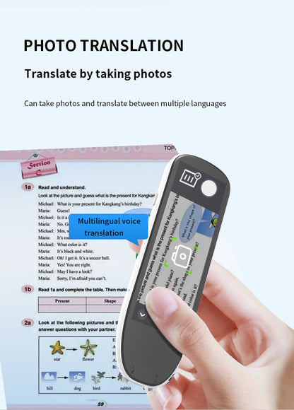 HP34 Smart products Watches, bracelets, rings, translation pens The multi-functional multi-language translation pen supports scanning voice to quickly and accurately recognize text, offline translation,