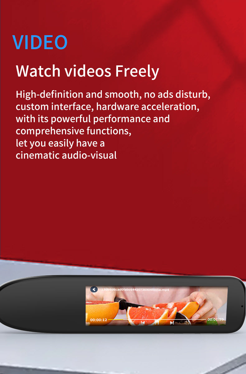 HP33 Smart products Watches, bracelets, rings, translation pens The multi-functional multi-language translation pen supports scanning voice to quickly and accurately recognize text, offline translation,