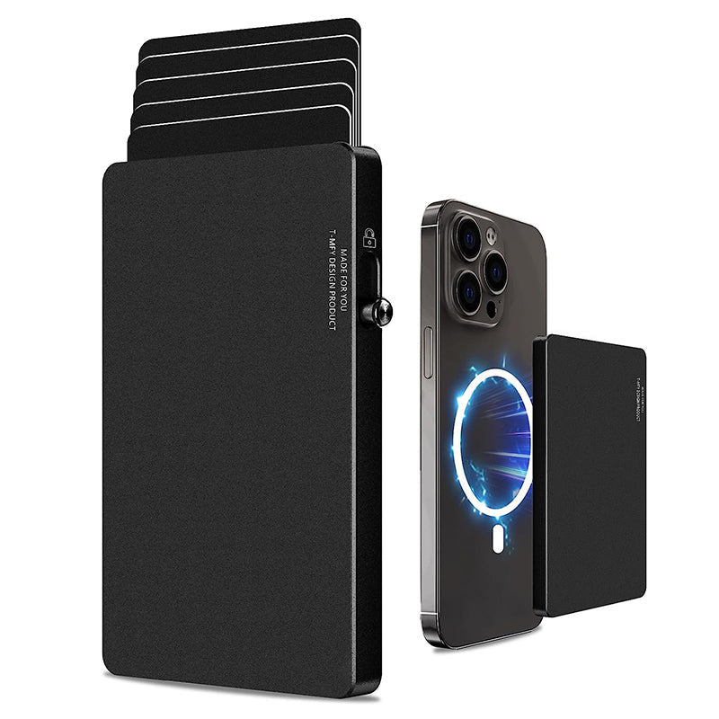 HP65 TOYFID All-Aluminum Pop Up Slide Rfid Slim Basic Card personalized wallet for men