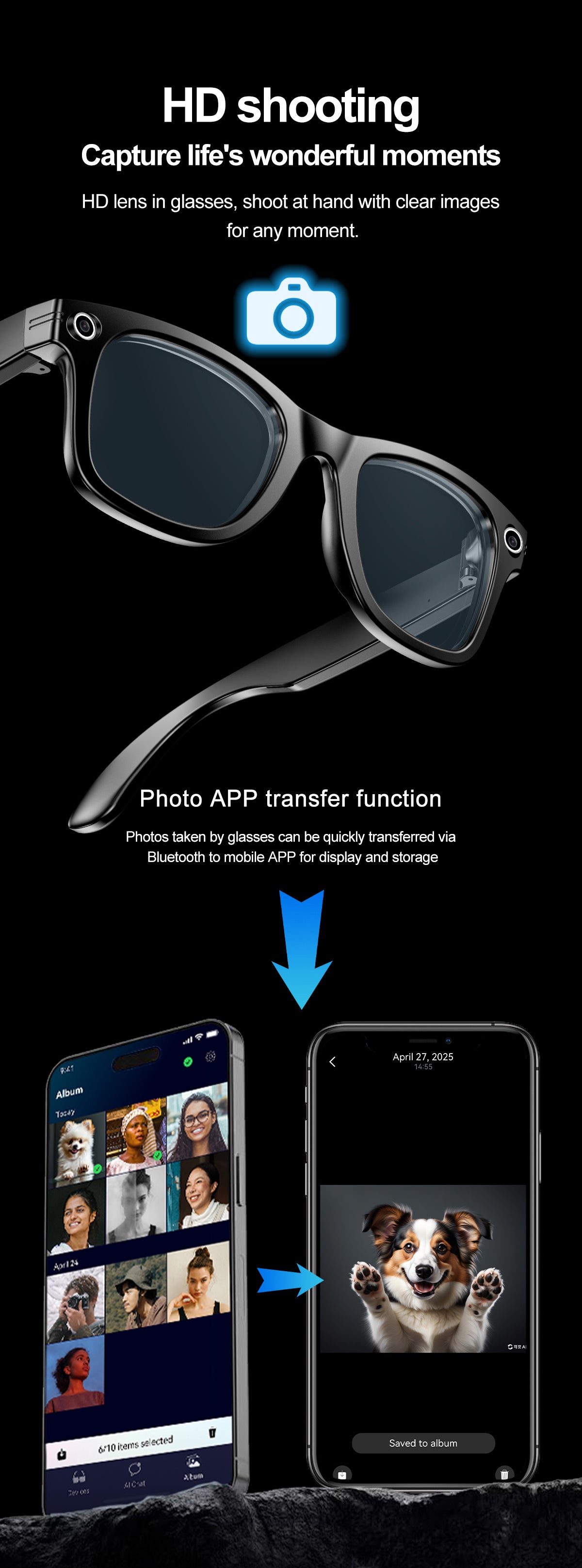 HP17 Smart products Watches, bracelets, rings, translation pens  AI photography and videography fashion smart glasses AI photography and videography